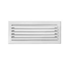 Grille de soufflage lames courbes aluminium blanc 400 x 150 mm|Baillindustrie-BLLLC400X150