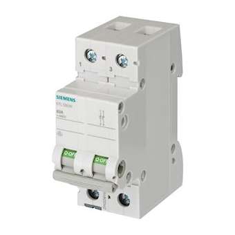 INTERRUPTEUR ARRET 80A 2P|Siemens Industries et Infrastructures-SIE5TL1280-0