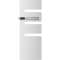 Radiateur sèche-serviettes Serenis mât gauche 750W Blanc Carat