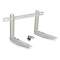 Support pre-monte mural acier 550mm barre niveau lg 800 mm avec rond 2X70kg