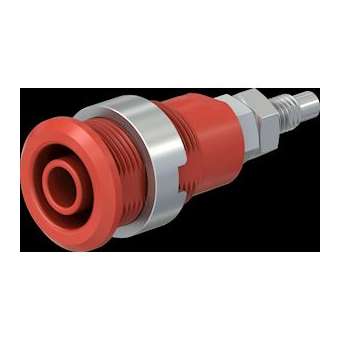 Douille 4 mm de sécurité rouge|Staubli-TTT49704322