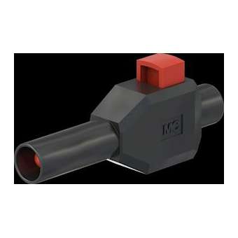 Fiche 4 mm de sécurité à raccordement rapide noir|Staubli-TTT22300721