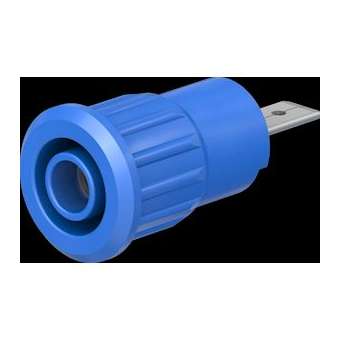 Douille 4 mm de sécurité bleu|Staubli-TTT23316023