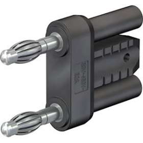 Cavalier 4 mm de court-circuits noir|Staubli-TTT24002721