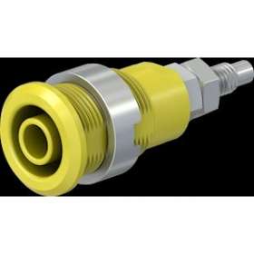 Douille 4 mm de sécurité jaune|Staubli-TTT49704324