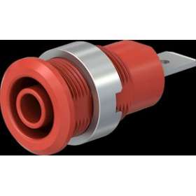 Douille 4 mm de sécurité rouge|Staubli-TTT49704622