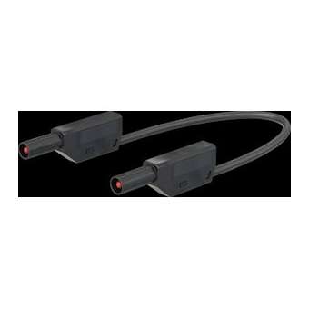 Cordon de mesure de sécurité 4 mm 50 cm noir|Staubli-TTT28012405021