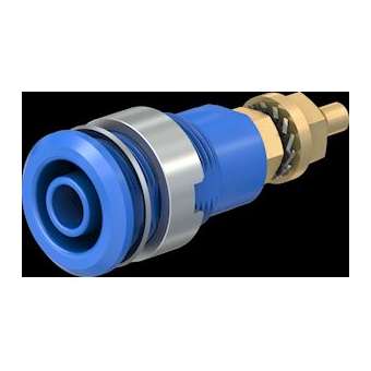 Douille 4 mm de sécurité bleu|Staubli-TTT23302023