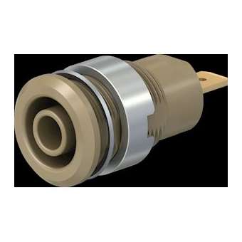 Douille 4 mm de sécurité brun|Staubli-TTT23300027