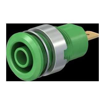 Douille 4 mm de sécurité vert|Staubli-TTT23300025