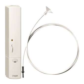 Sonde de luminosité et crépuscule blanc KNX radio QL|Hager-HAGTRC321B