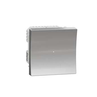 Wiser Unica - variateur poussoir - 2 fils - zigbee - alu - méca seul|Schneider Electric-SCHNU351530W