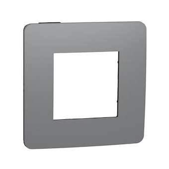 Unica Studio Color - plaque de finition - Gris foncé liseré Anthracite - 1 poste|Schneider Electric-SCHNU280222