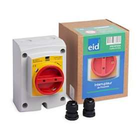 Coffret de protection ip66 4p 20a avec presse etoupe|Eid-EI2PRO4P20A