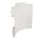 Dérivation vers 40x12,5mm-Pour plinthe Keva LED System 80mmx12,5mm-PVC Blanc|Planet wattohm-PLW11707