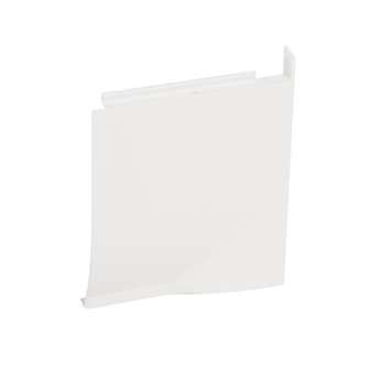 Sabot droit - Pour plinthe Keva LED System 80mmx12,5mm - PVC Blanc Artic|Planet wattohm-PLW11703