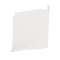 Sabot droit - Pour plinthe Keva LED System 80mmx12,5mm - PVC Blanc Artic|Planet wattohm-PLW11703