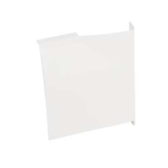 Sabot gauche - Pour plinthe Keva LED System 80mmx12,5mm - PVC Blanc Artic|Planet wattohm-PLW11704
