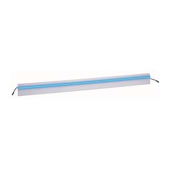 Plinthe Keva LED System 82x12,5mm-LED bleu-Fond+couvercle-Longueur 1m-Blanc|Planet wattohm-PLW11714