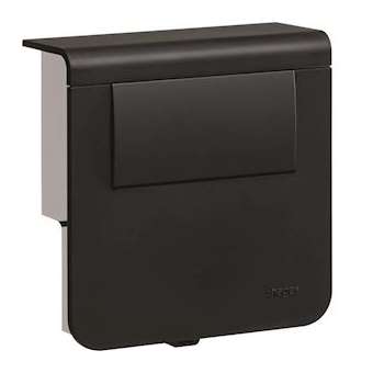 Support d'appareillage équipé d'un tranfo LED 30W Noir|Hager-HAGSL200809LED9011