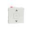 Unica - interrupteur volet-roulant - 3 touches - 6A - 2 mod - Blanc - méca seul|Schneider Electric-SCHNU320818
