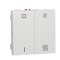 Unica - commande VMC - ON/OFF + 2 vitesses - 10A - 2 mod - Blanc - méca seul|Schneider Electric-SCHNU321418