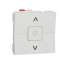 Unica - inter volet-roulant - 3 touches - 6A - 2 mod - Blanc anti - méca seul|Schneider Electric-SCHNU320820