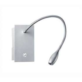 LIZA 3 01 - Liseuse 3,3W 3000K 145lm 40DEG 30000h dimmable, patère, grise|Aric-ARI50257