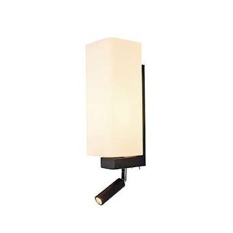 QUADRASS SPOT, applique intérieure, liseuse, noir, E27, max 40W, LED 2W, 3000K|SLV-DC51003428
