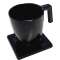 Plateau MAESTRO 1 tasse 200ml/1 soucoupe noire|JVD-JVD8661164