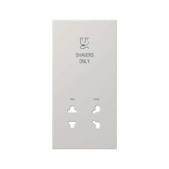 Enjoliveur prise rasoir / LS 990 Gris clair|Jung france-IUNSOLS7522LGPL