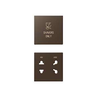 Enjoliveur prise rasoir / A 500 Moka|Jung france-IUNSOA7522MOPL