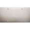 Façade LAITON DOUBLE HORIZONTALE HABILLAGE POUR PRISE RASOIR NIKEL SATINE VIS