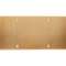 Façade LAITON DOUBLE HORIZONTALE HABILLAGE POUR PRISE RASOIR LAITON SATINE VIS|Modelec-MD8278-419