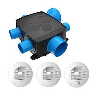 Kit piles Hygrocosy FLEX VMC hygro plat 4 sanitaires (3 bouches)|Atlantic clim ventil-ELG412295