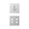 Enjoliveur prise rasoir / A 500 Aluminium|Jung france-IUNSOA7522ALPL