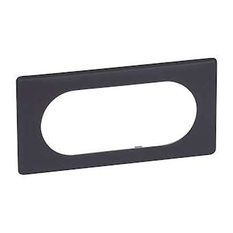 Plaque Céliane Poudré 4 à 5 modules - finition Basalte|Legrand-LEG066745