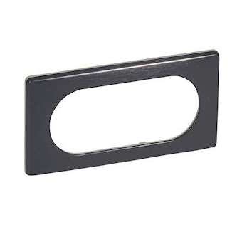 Plaque Céliane Métal 4 à 5 modules - finition Carbone|Legrand-LEG068985