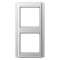 Cadre 2 postes / A 500 Aluminium|Jung france-IUNA582AL