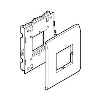 Support appareillage Logix-1 poste-Largeur 110mm-Pour Logix Universel-Blanc|Planet wattohm-PLW48055