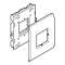 Support appareillage Logix-1 poste-Largeur 110mm-Pour Logix Universel-Blanc|Planet wattohm-PLW48055