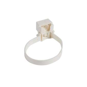 Lot de 100 colliers à embase réglables pour D16mm à D32mm - blanc RAL9010|Legrand-LEG07782
