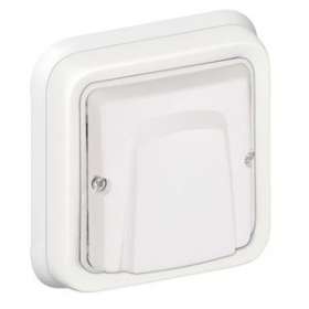 Sortie de câbles + serre-câble Plexo complet IP55 encastré - blanc Artic antimic|Legrand-LEG070788