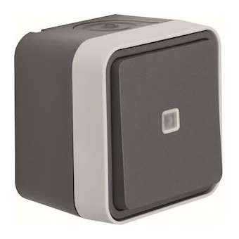 cubyko va-et-vient lumineux saillie gris|Hager-HAGWNC002