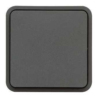 cubyko Poussoir 1O/1F associable gris IP55|Hager-HAGWNA022