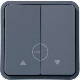 cubyko Poussoir volet-roulant associable gris IP55|Hager-HAGWNA301