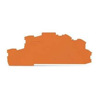 Plaque d'extrémité et intermédiaire épaisseur 0,8 mm, orange|Wago contact-WAG2003-6692