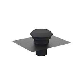 Chapeau de toiture plastique design, D raccordement 150/160 mm, couleur ardoise|S&P France ( Unelvent )-UNE876005
