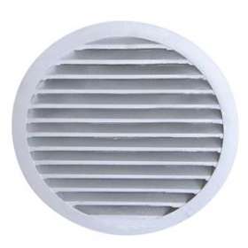 Grille de rejet extérieur circulaire fonte aluminium, D de raccordement 100 mm|S&P France ( Unelvent )-UNE873123