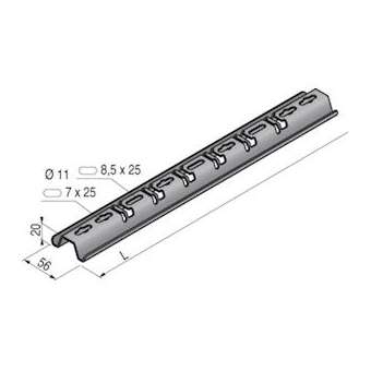 Balancelle S100U, 100 mm, ZM|Niedax France-NDX748201